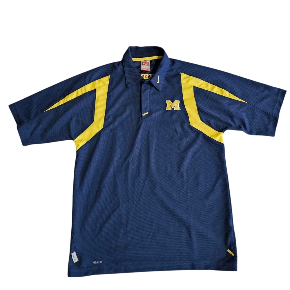Vintage Y2k Nike Michigan Polo Shirt